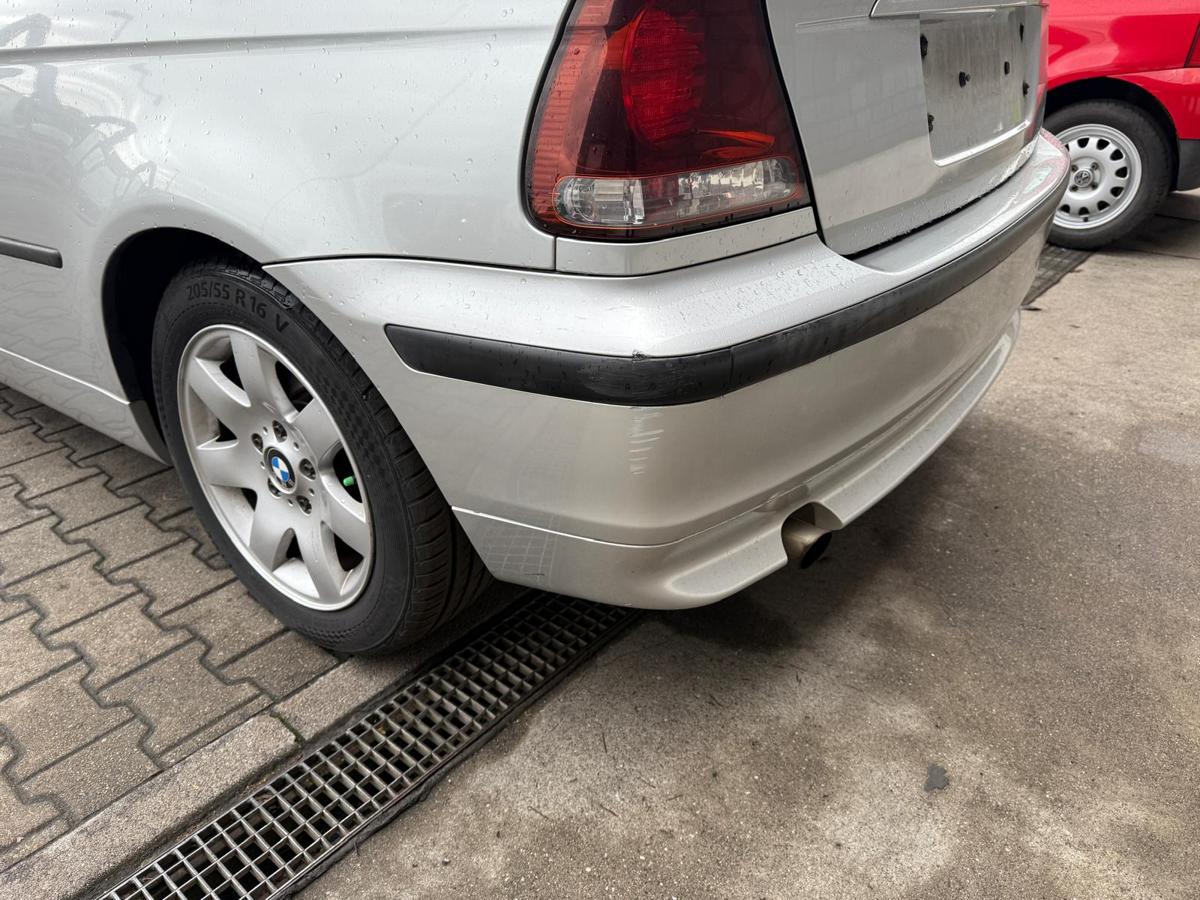 BMW E46 Compact original Stoßstange Stoßfänger hinten 354 Titansilber BJ04